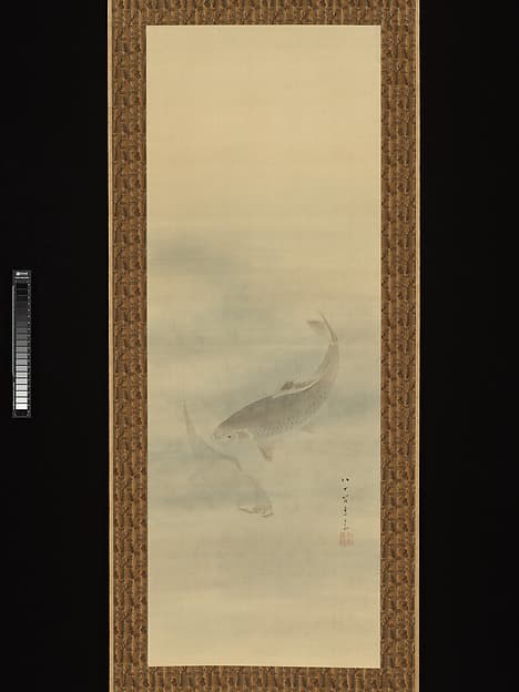Кикути Ёсай. Два карпа, 1788 год.