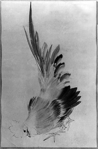 Кацусика Хокусай. Петух, 1760 год.