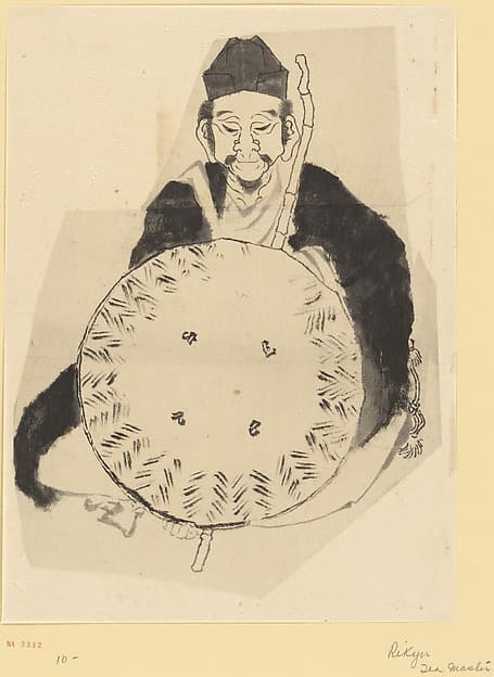 Кацусика Хокусай. Портрет поэта Мацуо Басё (?), 1760 год.