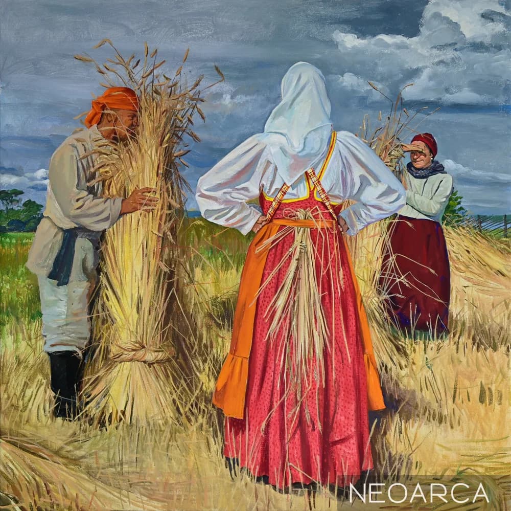 Анастасия Нестерова. На жатве