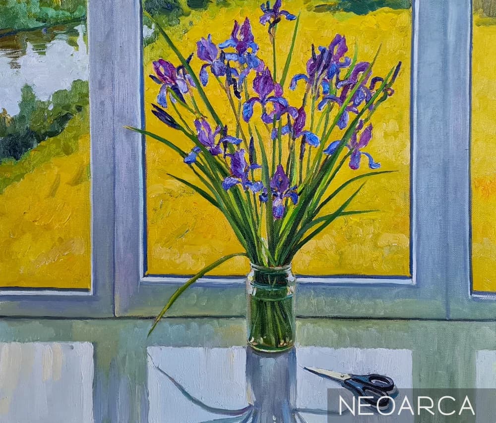 Анастасия Нестерова. Натюрморт с дикими ирисами
