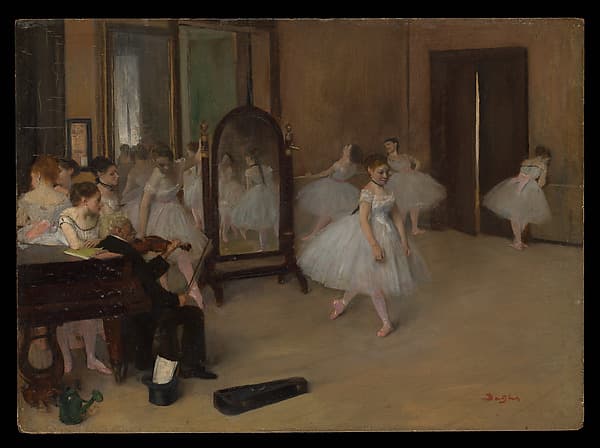 Эдгар Дега. Танцевальный класс, 1870 год.
