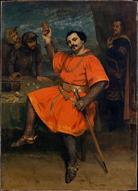Гюстав Курбе. Луи Геймар (1822–1880) в роли Роберта-Дьявола, 1857 год.