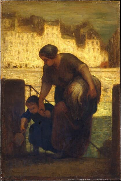 Оноре Домье. Прачка, 1863 год.