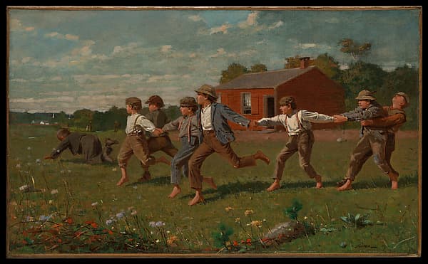 Уинслоу Хомер. Игра в кнут, 1872 год.