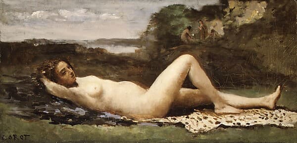 Камиль Коро. Вакханка в пейзаже, 1865 год.