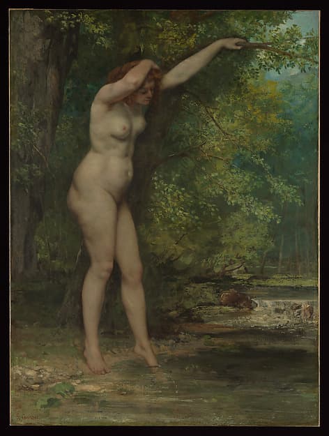 Гюстав Курбе. Молодая купальщица, 1866 год.