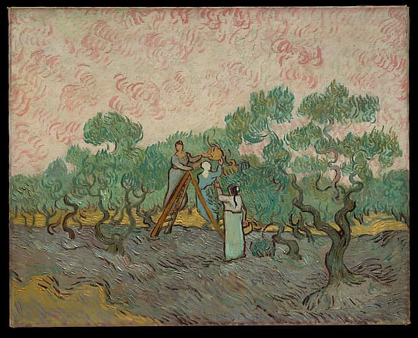 Винсент Ван Гог. Женщины сбор маслин, 1889 год.