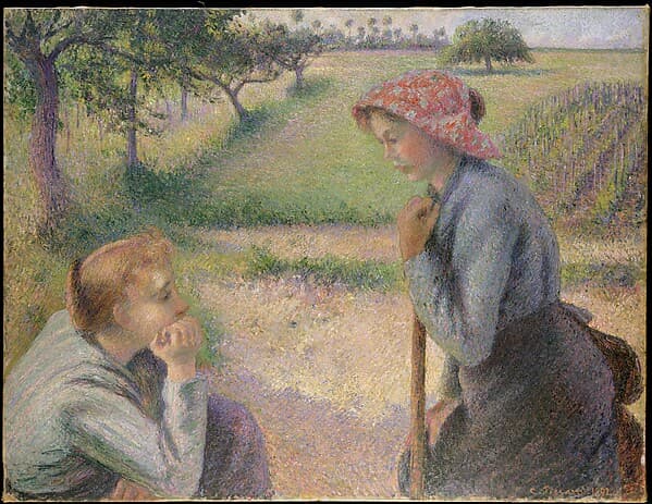 Камиль Жакоб Писсарро. Молодых баб, 1891 год.