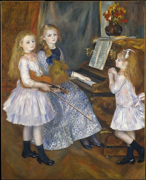 Пьер Огюст Ренуар. Дочери Катюля Мендеса: Югетта (1871–1964), Клодина (1876–1937) и Элионна (1879–1955)