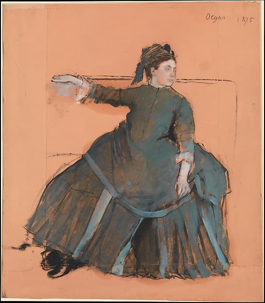 Эдгар Дега. Женщина на диване, 1875 года.