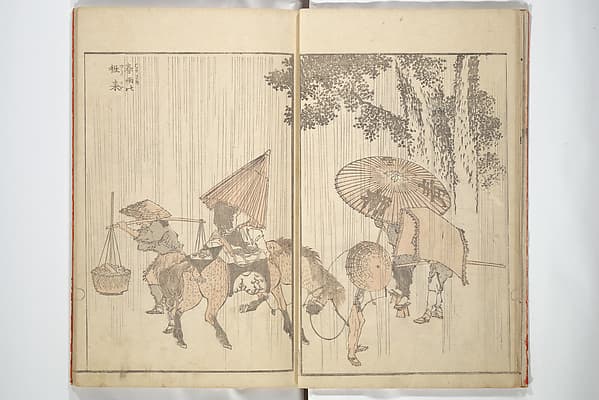 Кацусика Хокусай. Разные рисунки Хокусая, 1820 года.