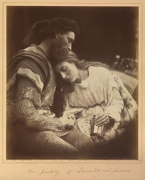 Джулия Маргарет Камерон. Фотография «The Parting of Lancelot and Guinevere», 1874 года.