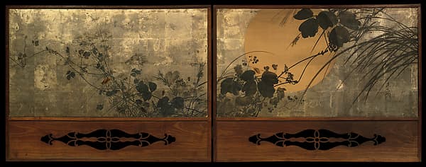 Сибата Дзэсин. Произведение «Autumn Grasses in Moonlight»