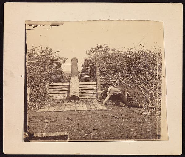 Джордж Н. Барнард. Фотография «Quaker Gun, Centreville, Virginia»