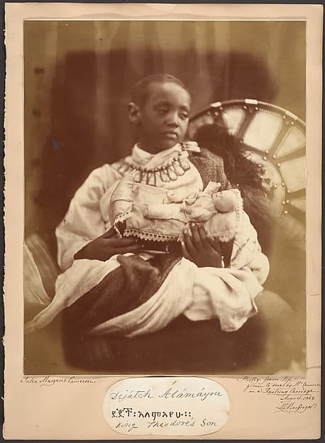 Джулия Маргарет Камерон. Фотография «Déjatch Alámayou, King Theodore's Son»