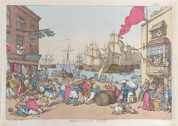 Томас Роулендсон. Графический лист «Portsmouth Point»