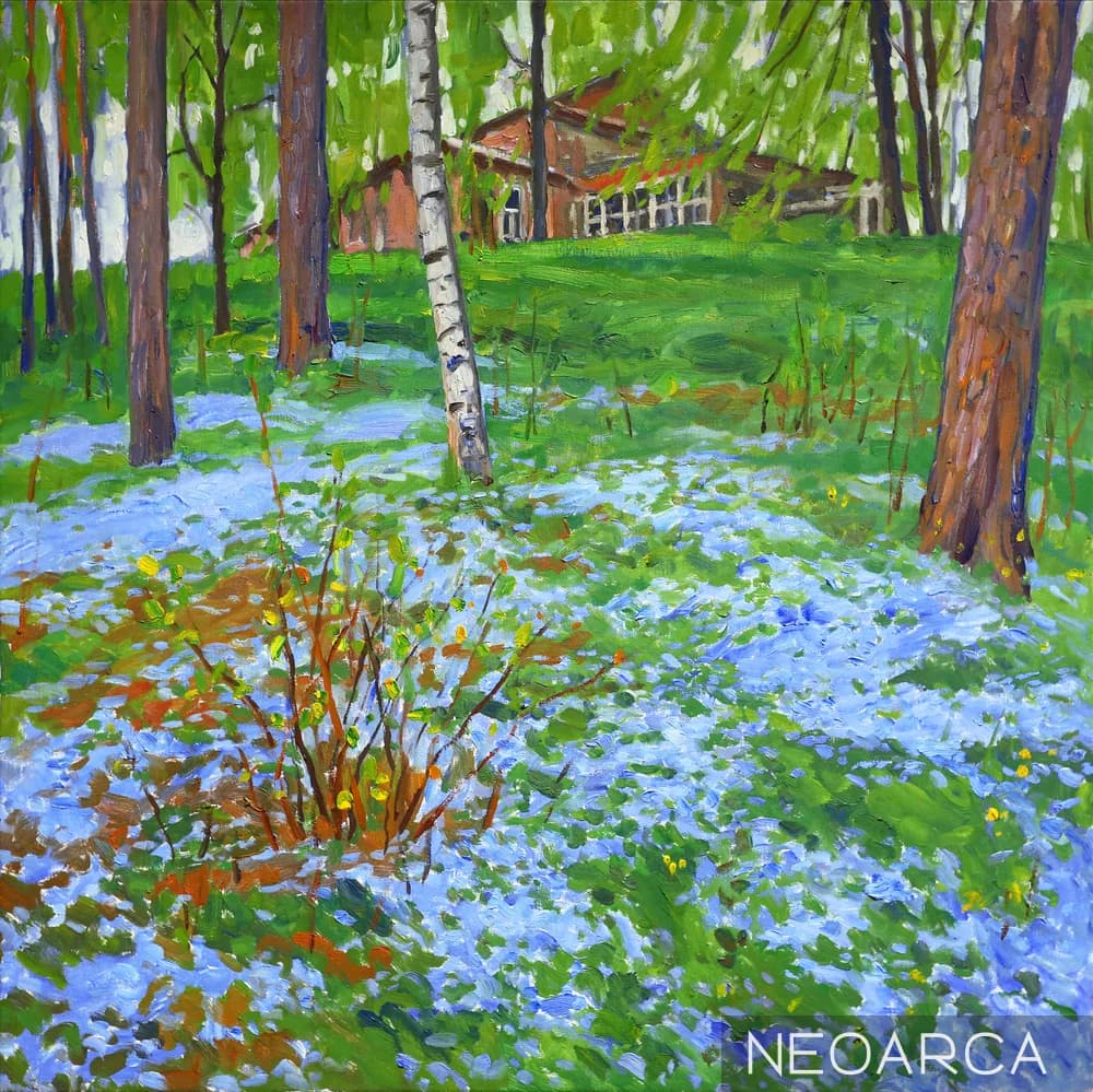 Анастасия Нестерова. Незабудки на даче Репина