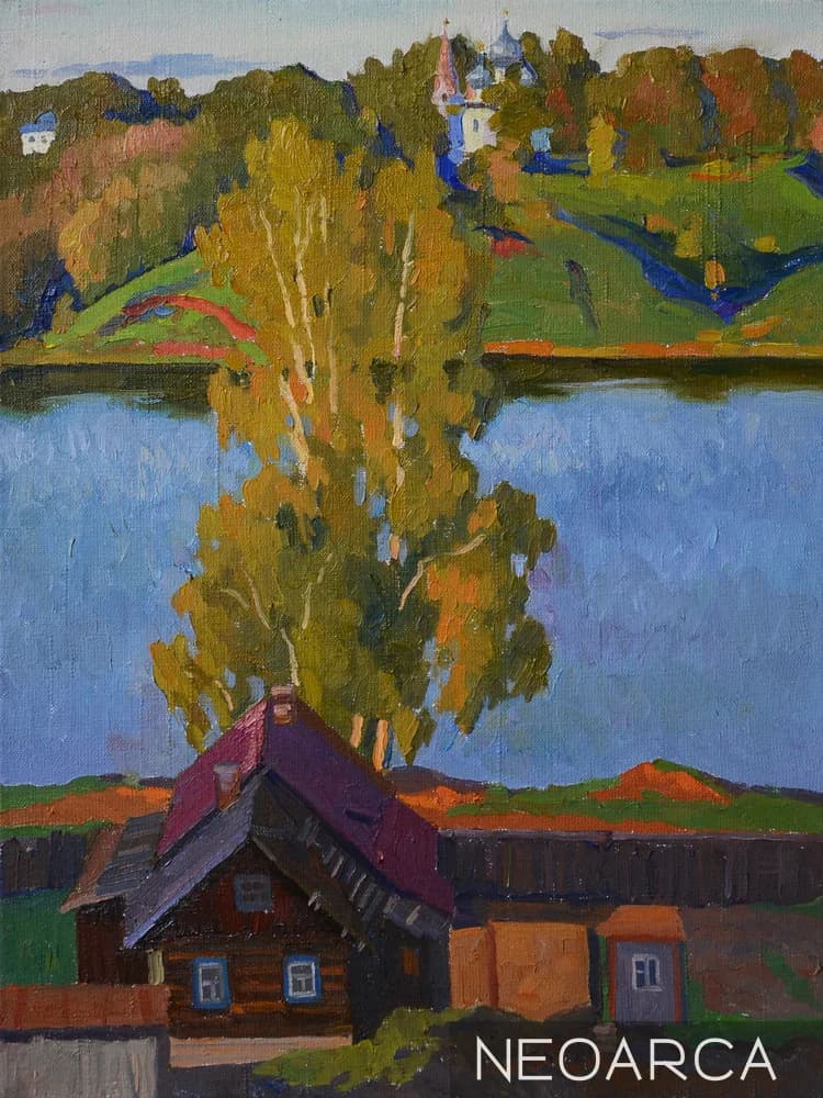 Анастасия Нестерова. Вид на Романовский берег. Тутаев